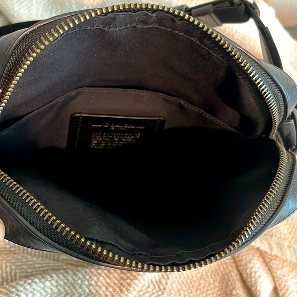 MENS COACH HOUSTON FLIGHT BAG  BLACK SIGNATURE LEATHER CROSSBODY C4009 - Picture 2 of 6